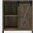 Arcata Rustic Oak Sliding Door Bar Cabinet