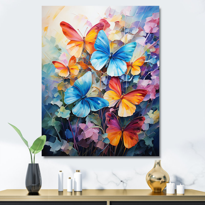 Wild Butterflies Expression Majesty, H 20 po x l 12 po x P 1 po, Toile tendue