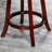 30" Swivel Bar Stool In Cherry, Beige Fabric - Add A Modern And Stylish Flair To Your Area Enhance Home Decor-1653834410-1653834411