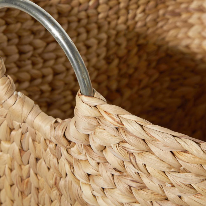 Panier de rangement Milnor Seagrass, 100.92, Brun / Argenté