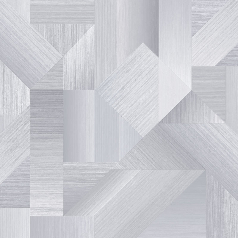 Abstract 10m X 53cm Wallpaper Roll, Grey