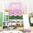 Artia Playful Loft Bed With Slide, Staircase-1301877095-1301877089