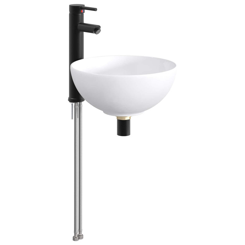 Belfry Bathroom 320mm W Metal Sink, Matte Black