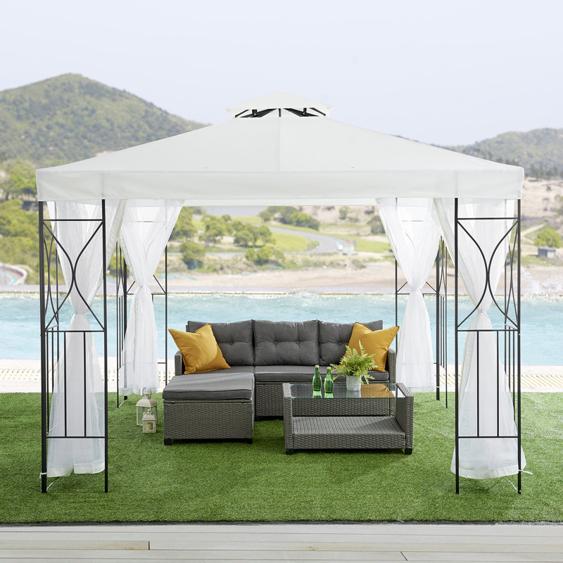 Fairholme 3m x 3m Metal Patio Gazebo