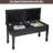 Adjustable Piano Bench with Flip-Top Storage, Cushioned PU Leather Seat