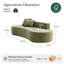 Nerio Modern 240CM Compressed High-Density Foam Sofa With 2 Pillow and No Assembly Needed-182673091
