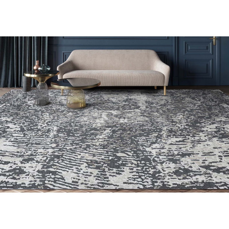 Abstract Area Rug, Rectangle 6'2" x 9'2"