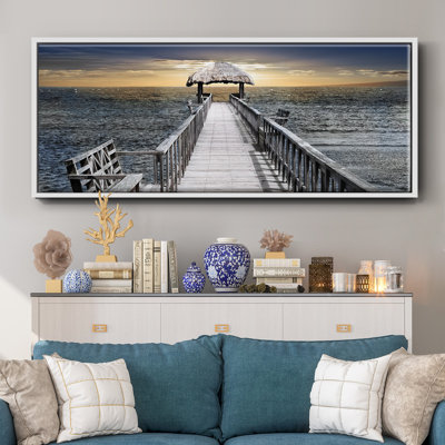 Honduras Pier- Framed Canvas