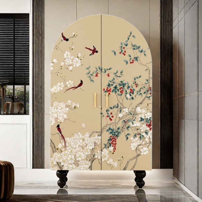 Armoire-penderie à double porte arquée
