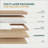 Bartlum Hevea Solid Wood Butcher Block Countertop for DIY Island, Kitchen Countertop, Workbench-422797556