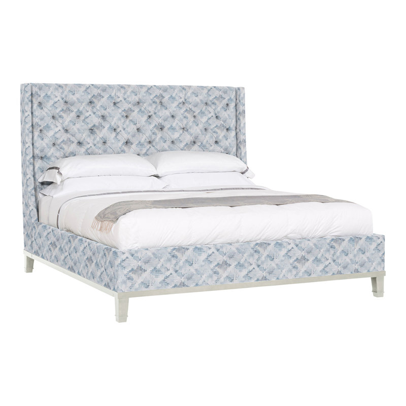 Michael Weiss Solid Wood Wingback Bed, Nadia Steam, Wrenn