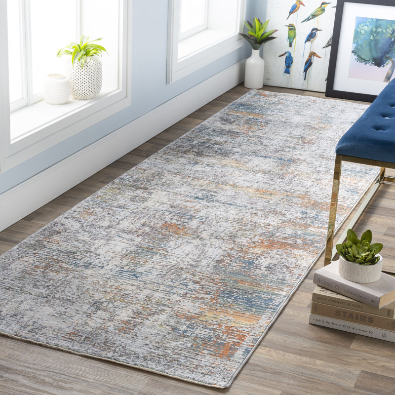 Mckeel Abstract Indoor Rug, Runner 3'3" x 8'