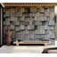 Murale abstraite cubes de pierre empilés-1644462027