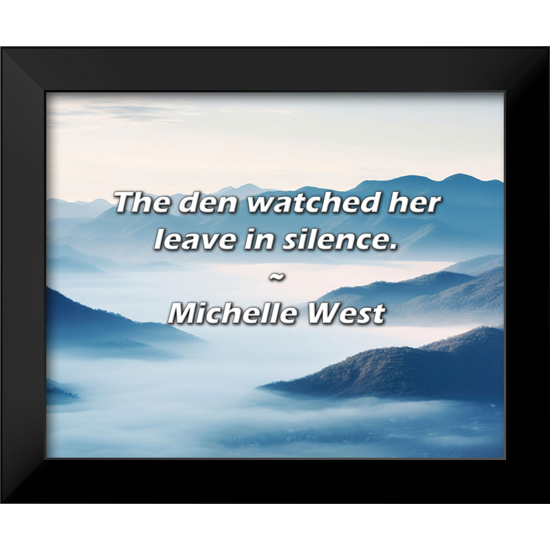 Citation de Michelle West: Le coin-détente la regardait partir en silence.