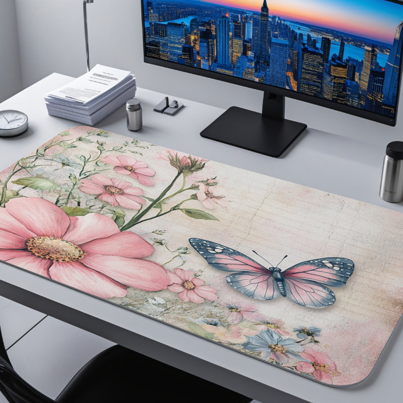 Polyester Desk Pad, 31.5x15.5