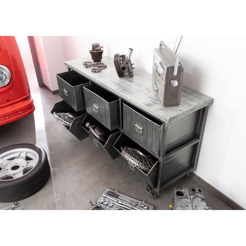 Heavy Industry 150cm Sideboard, Grey