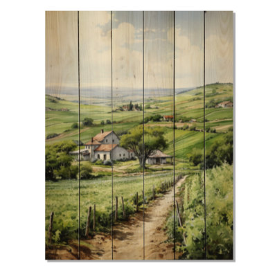 Farmhouse Country Serenade I sur impression sur bois