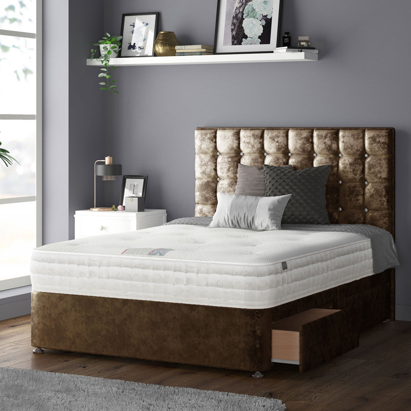 Rochester Upholstered Headboard, Truffle, Double (4'6)
