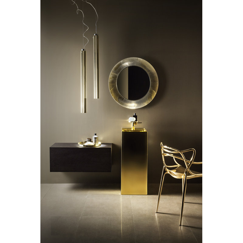All Saints Flat Wall Mirror, Metallic Gold