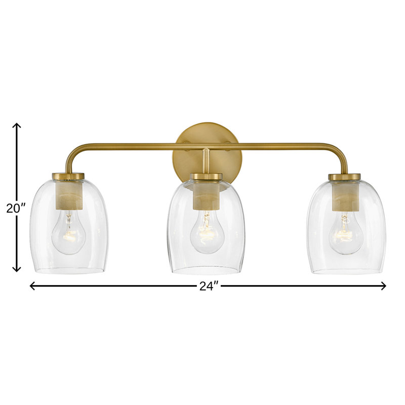 Attamore 3 - Light Dimmable Vanity Light, Gold