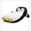 Fauteuil-lit pingouin en fausse fourrure moelleuse, garni de mousse à 100 %, pour le confort de la chambre et de la salle de jeux des enfants.