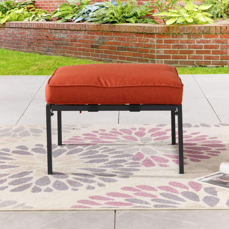 Jenalea Metal Outdoor Ottoman