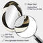Black, Gold Blending Swirls II - Black Oval Wall Mirror Decor-677369987