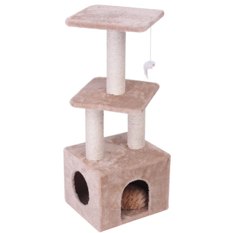Arbre à chat 40 "ou condo, Brun clair
