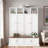 Farmhouse Hall Tree With Bench, Coat Rack, Open Compartments, 4 Cabinets And Enclosed Storage Spaces-1910843951