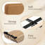 Base de lit double avec tête de lit ajustable Boucle, base de lit tapissier avec lattes en bois, lit double silencieux, pas de sommier requis, assemblage facile,-132418179-132418183