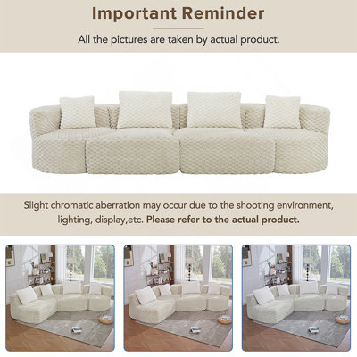 Modular Sectional Sofa with Deep Seating