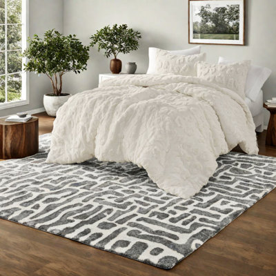 Ensembles de literie en chenille douce, très grand polyester, style maison moderne