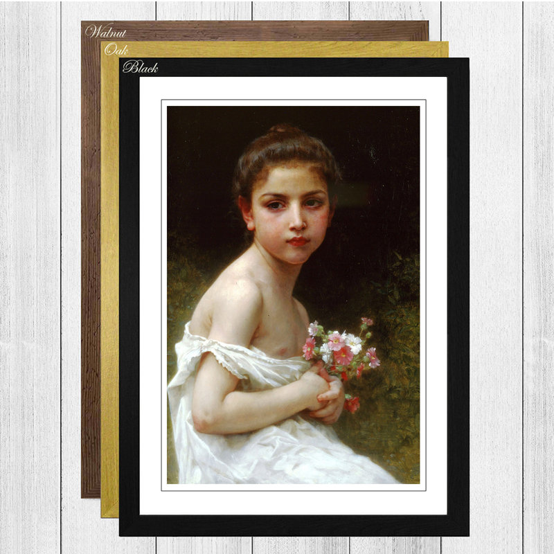 William Adolphe Bouguereau - Single Picture Frame Print, Black