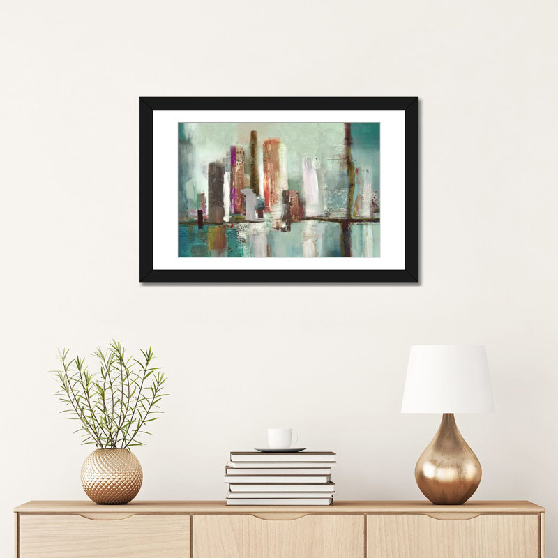 « illumination i », impression sur toile, H 16 po x l 24 po x P 1 po, Papier d'art encadré noir, Blanc