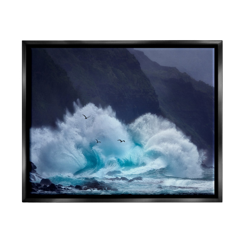 Conception d'art mural sur toile Stupell Industries, Cadre flottant noir de jais, H 17 po x l 21 po x P 1,7 po