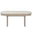 Ensemble de table de salle à manger en bois massif avec banc - Ensemble de table de salle à manger rembourré 6 pièces avec banc, mobilier de cuisine de ferme moderne bicolore