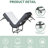 Twin Folding Bed With High Sponge Mattress - Portable Extra For Guests, Metal Frame, 75" X 38 38" Memory Foam Foldable Any Occasion, Construction, Black