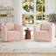 Fauteuil pivotant rembourré Boucle-98666143
