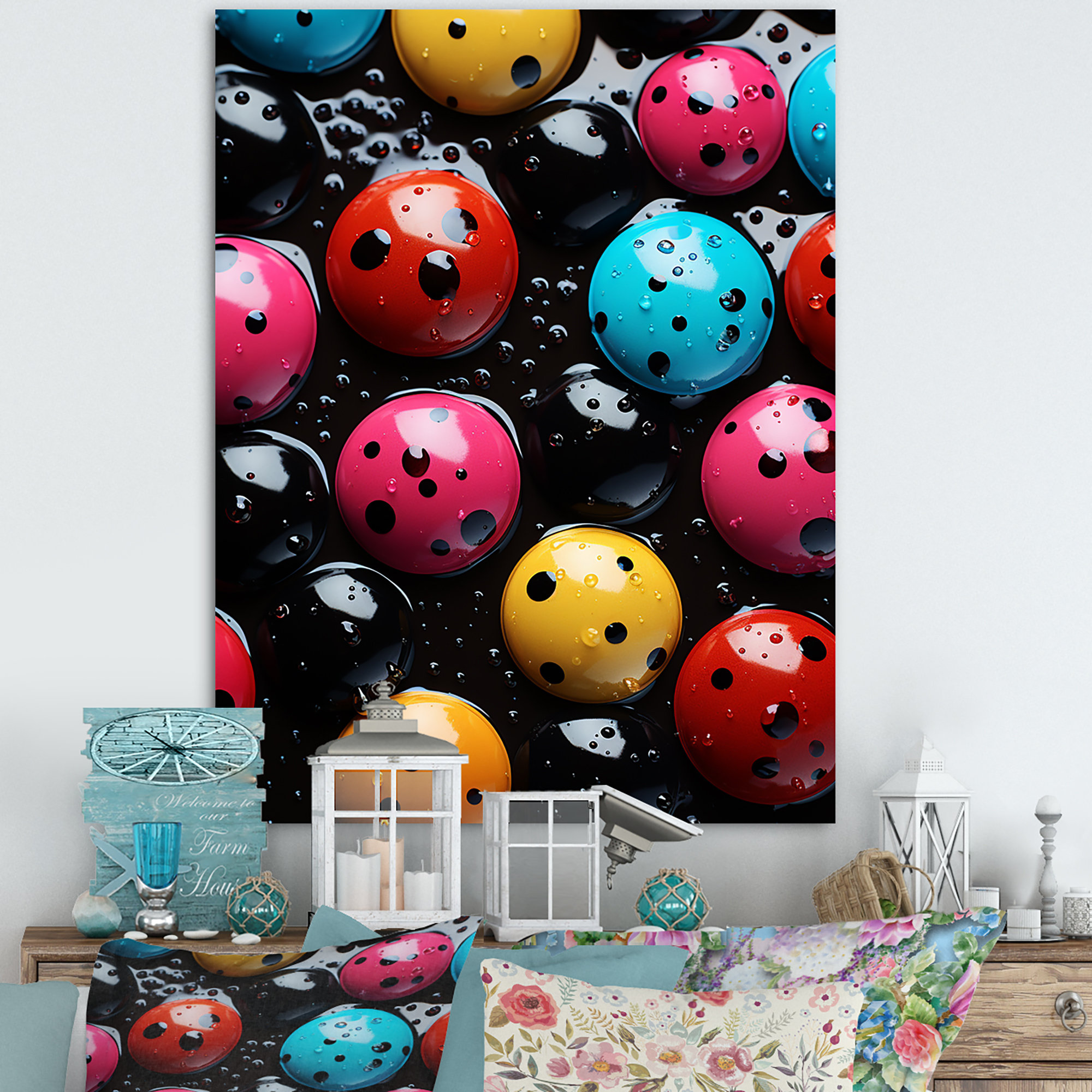August Grove® Colorful Insects Bugs Collage I - Insects & Bugs Wall Art ...