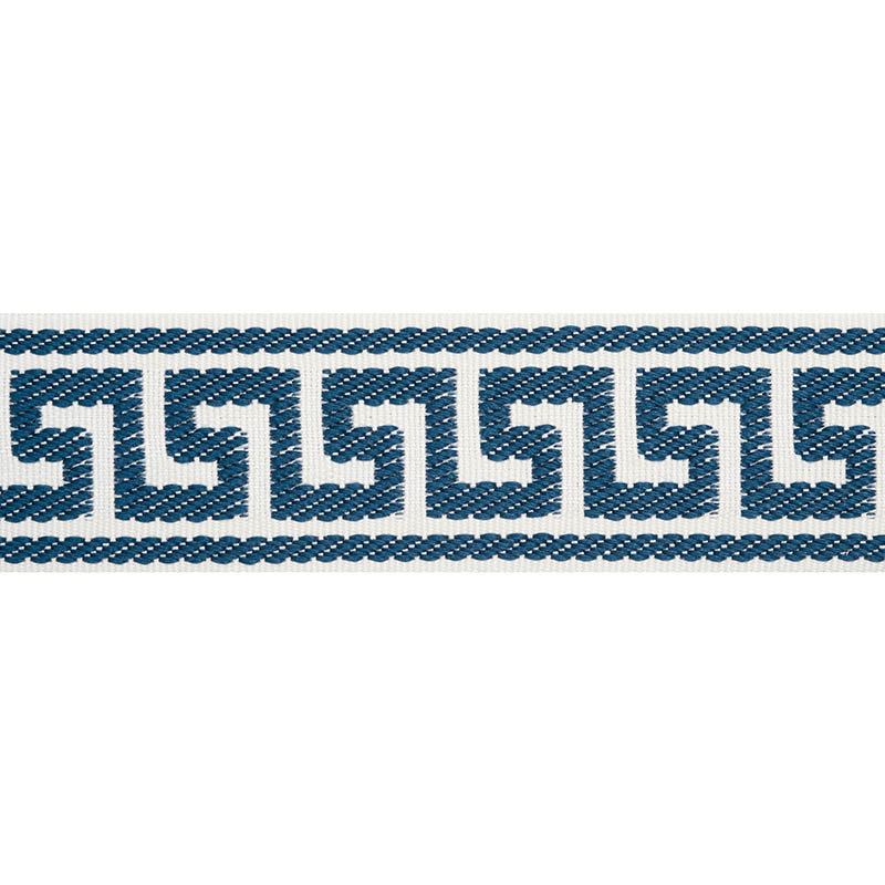 Étienne en soie grecque étroite, Bleu marine
