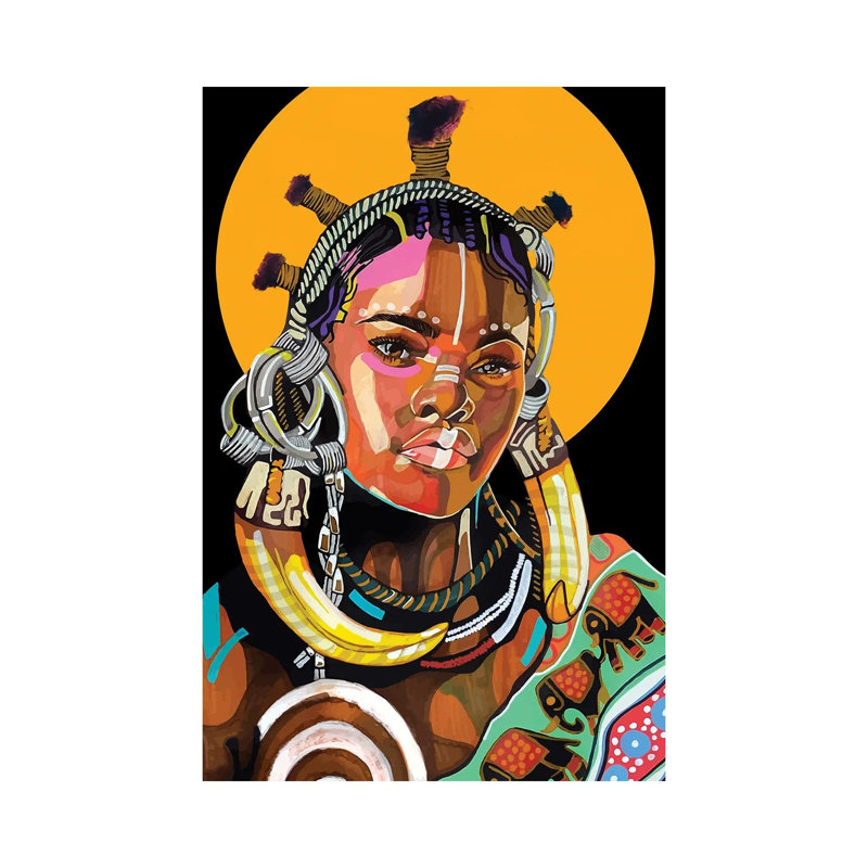 Queen Is Black by Domonique Brown - Print on Canvas, Wrapped Canvas, 20.32 cm H x 30.48 cm W