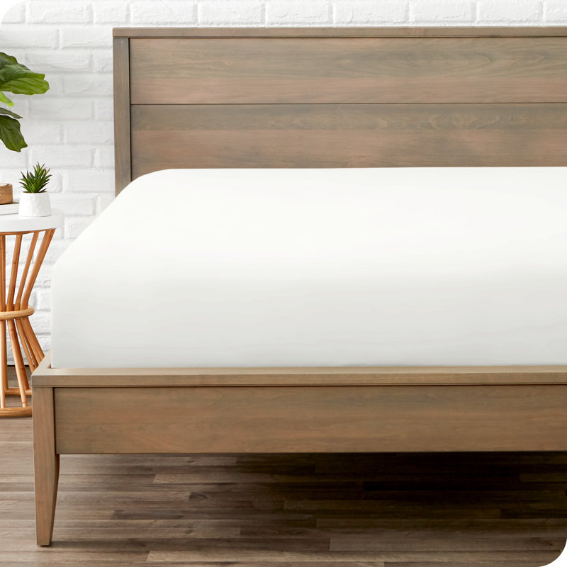 Microfiber Fitted Sheet, Twin Fitted Sheet, Cream