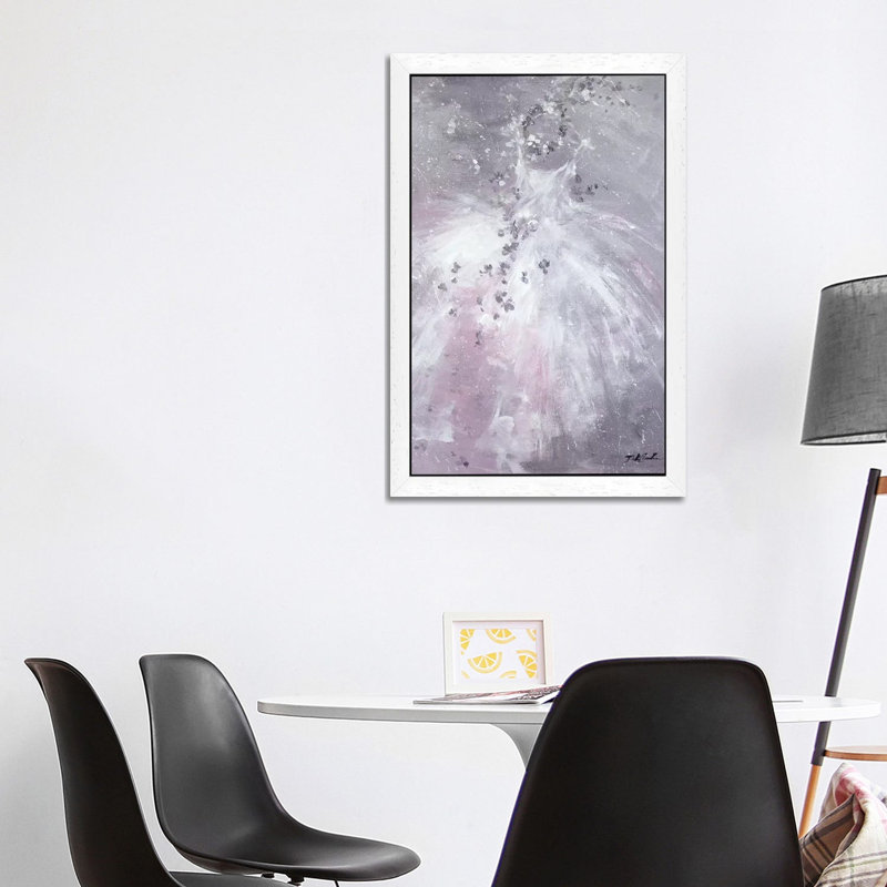 Lavender Dreams by Debi Coules - Painting on Canvas, 101.6 cm H x 66.04 cm W, White Floater Framed