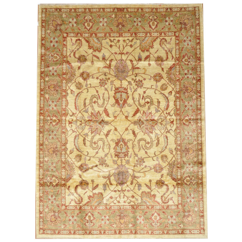 Tapis en laine noué à la main Oushak