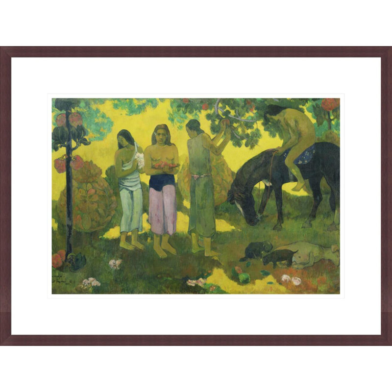 Rupe Rupe (Fruit Gathering) par Paul Gauguin - Estampe numérique encadrée, H 16,62 po x l 21,75 po