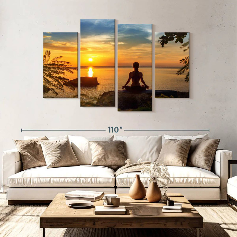 Kerrick Sunset Yoga, H 54 po x l 84 po