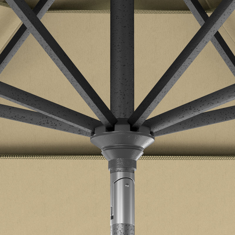 Parasol de marché 11 pi Fayean, Toile Sunbrella® beige antique