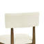 De 2 chaises d'appoint de salle à manger en chêne noyer avec tissu beige, dossier ouvert, hauteur de siège de 19 po, largeur de 20 po, profondeur, dossier de 22 po, produit de 33 po, poids de 29 lb, paquet de 36