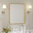 Aluminum Framed Rounded Rectangle Mirror, Wall Mounted Bathroom Vanity Mirror, Modern Horizontal/Vertical Entryway Wall Mirror-811529148-811529136