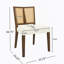 Ensemble de 2 chaises en rotin sans accoudoirs (noyer + beige)-1307843988-1307843995